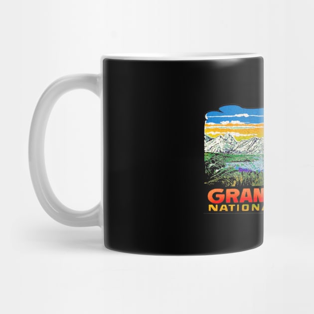 Grand Teton Vintage car decal by Midcenturydave